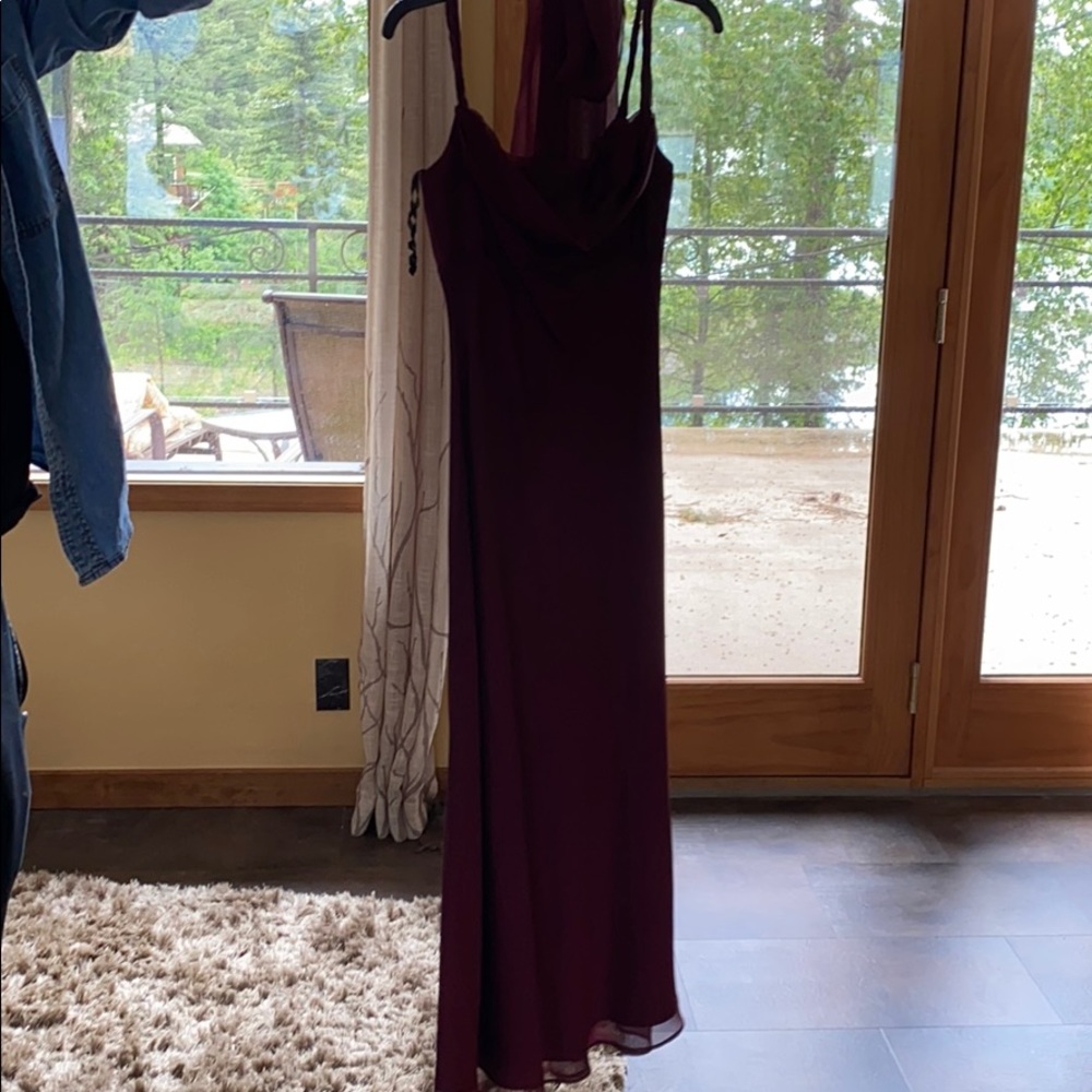 Coty Bridesmaid Maroon Dress
